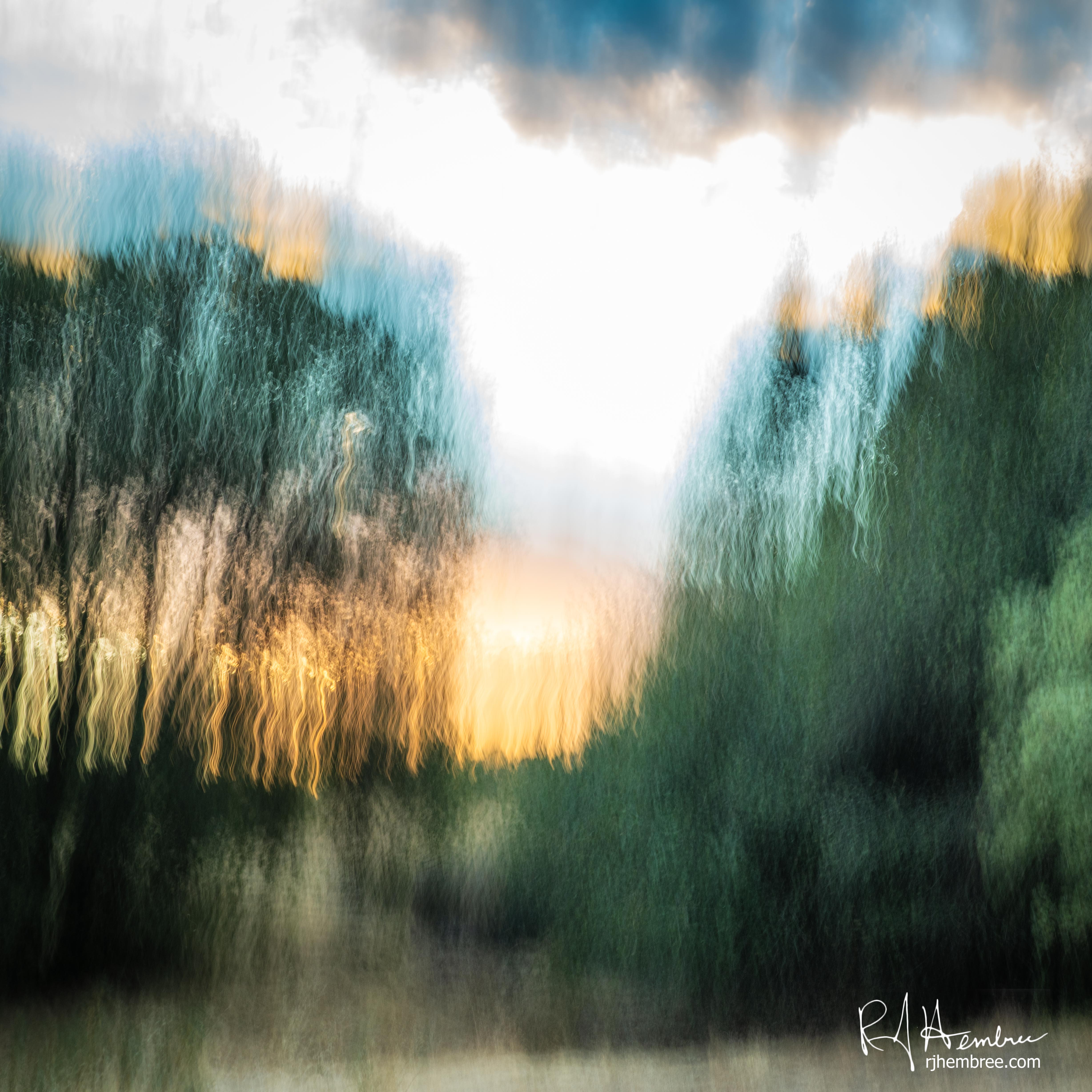 ICM (Intentional Camera Movement) landscape photo
